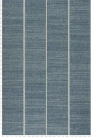 Papier peint Tissage Rayure bleu - Kanoko d‘Osborne & Little Réf. OSB-W7558-05 Meilleur Prix