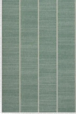 Marque Papier peint Tissage Rayure vert - Kanoko d‘Osborne & Little Réf. OSB-W7558-04