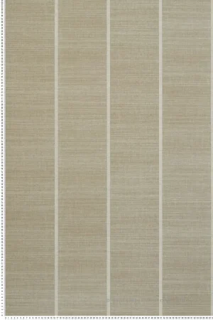Papier peint Tissage Rayure beige - Kanoko d‘Osborne & Little Réf. OSB-W7558-03 Nouvelle Collection