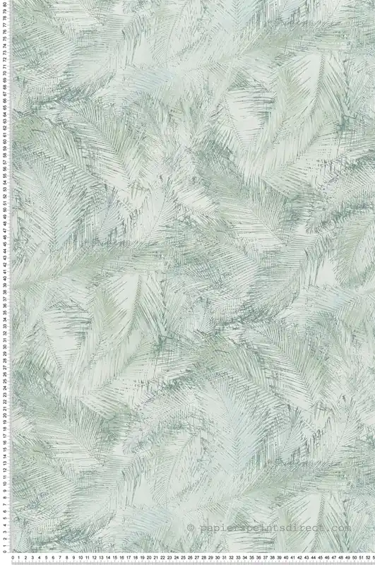 Papier peint Palme Oasis vert clair - Explore de Lutèce LTC-EXP560 Vente Directe