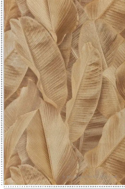 Promotion Saisonnière Papier peint Feuille Banana doré - Folium de Montecolino Réf. MC-FO17802