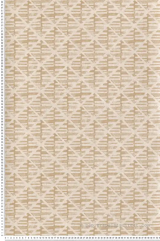 Expédié Aujourd'hui Papier peint Géométrique Ethnique caramel - Bamako de Lutèce Réf. LTC-G78290