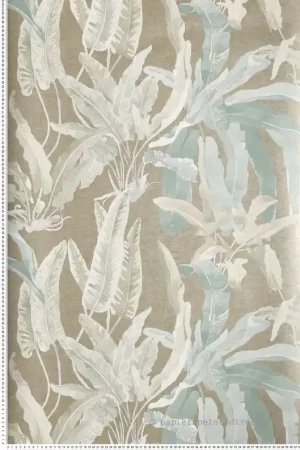 Papier peint Jungle Benmore turquoise - Ashdown de Nina Campbell Réf. OSB-NCW4393-04 Usine Directe
