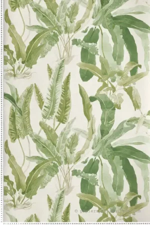 Papier peint Jungle Benmore ivoire - Ashdown de Nina Campbell Réf. OSB-NCW4393-02 Bon Marché