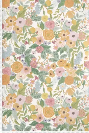 Papier peint Bouquet Garden Party multicolore pastel - Rifle Paper Co. d‘Initiales Réf. INI-RI5118 Expédition Rapide