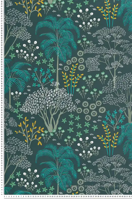 Papier peint Feuillage et Forêt Eden vert - Jardin d‘Eden de Lutèce Réf. LTC-51203104 Nouveauté