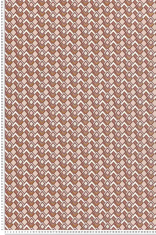 Réduction Papier peint Géométrique Losange terracotta - Jardin d‘Eden de Lutèce Réf. LTC-51202910