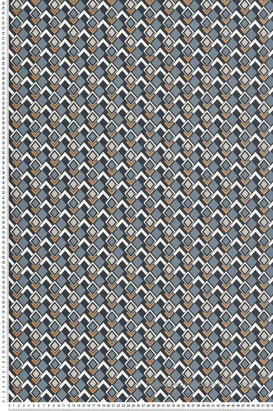 Papier peint Géométrique Losange bleu - Jardin d‘Eden de Lutèce Réf. LTC-51202901 Promotion