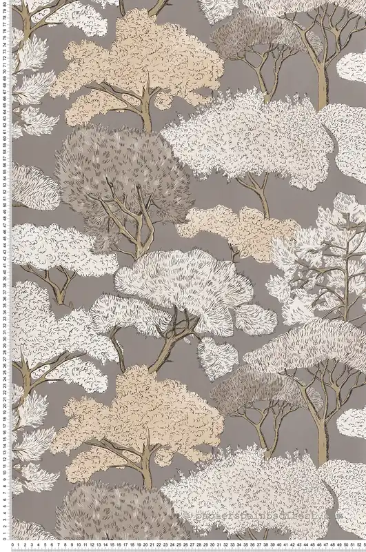 Must-Have Papier peint Forêt Enchantée grise - Jardin d‘Eden de Lutèce Réf. LTC-51202408