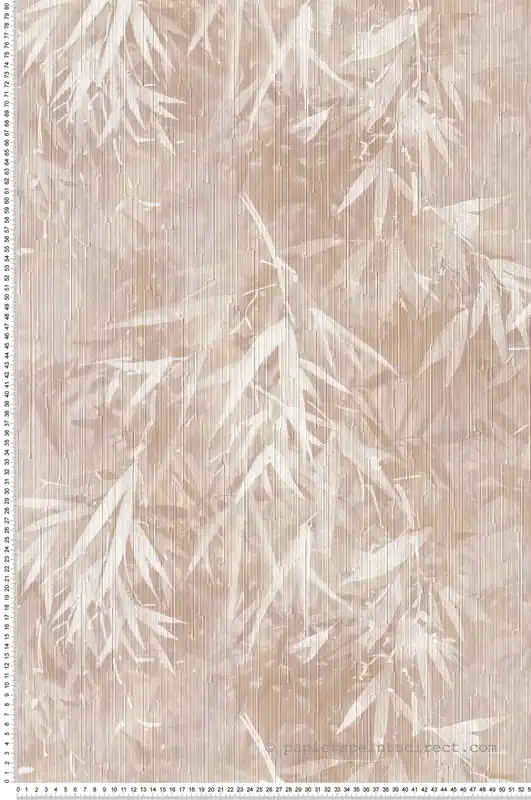 Prix Cassé Papier peint Bambou Fargesia beige rosé - Folium de Montecolino Réf. MC-FO18602