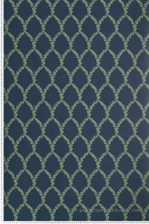 Papier peint Couronne Laurier bleu marine- Rifle Paper Co. d‘Initiales Réf. INI-RI5179 Dernier Modèle