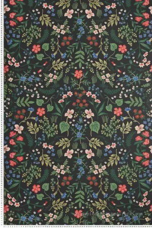 Nouvel Arrivage Papier peint Florale Wildwood noir - Rifle Paper Co. d‘Initiales Réf. INI-RI5158