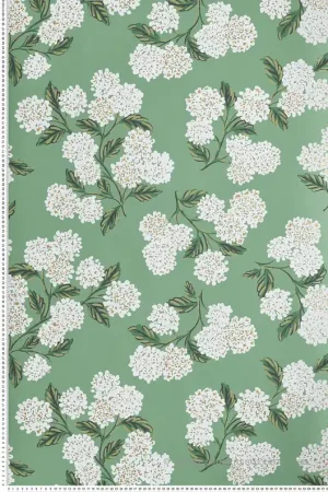 Paiement Sécurisé Papier peint Fleurs Hydrangea vert - Rifle Paper Co. d‘Initiales Réf. INI-RI5145