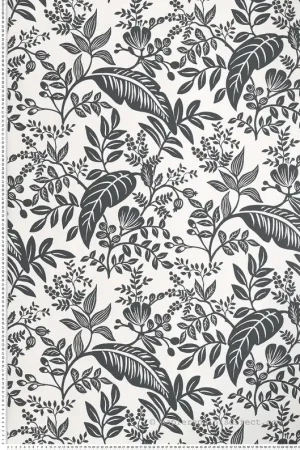 Papier peint Feuillages Canopy noir et blanc - Rifle Paper Co. d‘Initiales Réf. INI-RI5136 Seulement Aujourd'hui