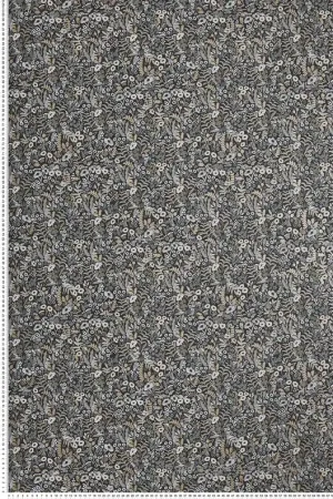 Papier peint Parterre de Fleurs Tapestry gris - Rifle Paper Co. d‘Initiales Réf. INI-RI5125 Haute Qualité
