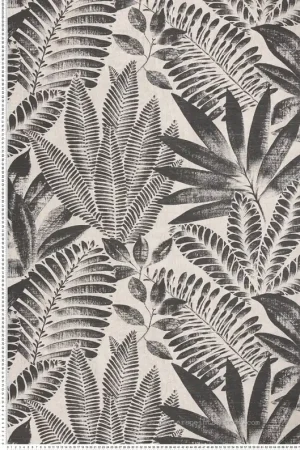 Acheter Direct Papier peint Feuillages Aloes noir - Karabane de Casamance Réf. CAS-75183886