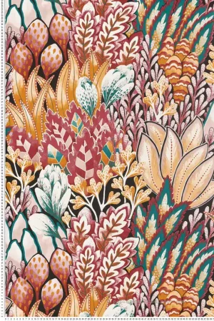 Papier peint Nature Avicennia rose - Karabane de Casamance Réf. CAS-75162754 Satisfait Ou Remboursé