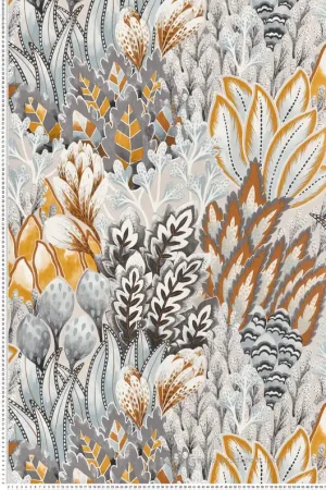 Papier peint Nature Avicennia gris - Karabane de Casamance Réf. CAS-75162500 Bon Marché
