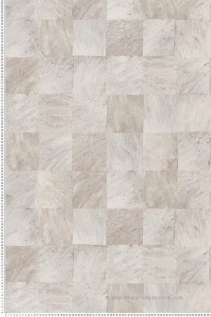 Papier peint Bois Abale gris clair - Karabane de Casamance Réf. CAS-75172960 Dernière Chance