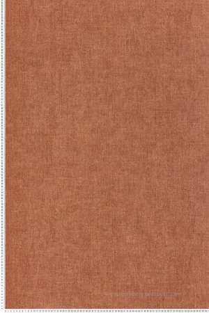 Dernier Modèle Papier peint Faux Uni Diola orange brulée - Karabane de Casamance Réf. CAS-75151528