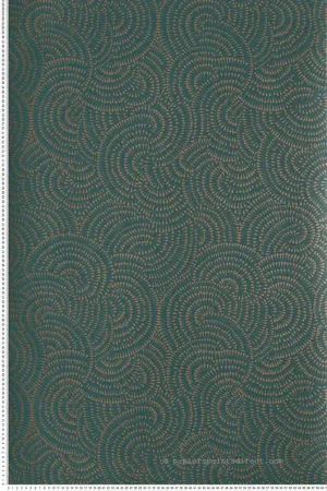 Papier peint Abstrait Cascade vert - Eté Indien de Casamance Réf. CAS-75122452 Solde
