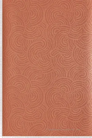 Papier peint Abstrait Cascade rouge orangé - Eté Indien de Casamance Réf. CAS-75122146 Certifié