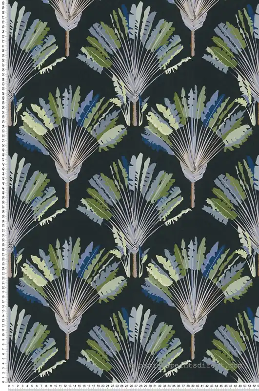 Papier peint Palme Feuillage vert et noir - Jungle Chic d‘Architects Paper Réf. 37708-5 Expédition Rapide