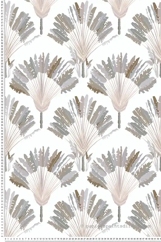 Nouvelle Collection Papier peint Palme Feuillage gris - Jungle Chic d‘Architects Paper Réf. 37708-2