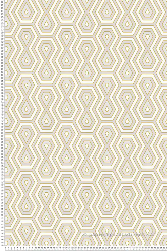 Authentique Papier peint Géométrique Sablier beige rosé - Jungle Chic d‘Architects Paper Réf. 37707-1