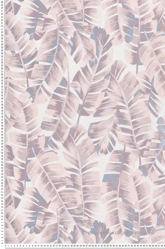 Seulement Aujourd'hui Papier peint Feuille Palme Folium rose - Botanica de Casadéco Réf. BOTA85944167