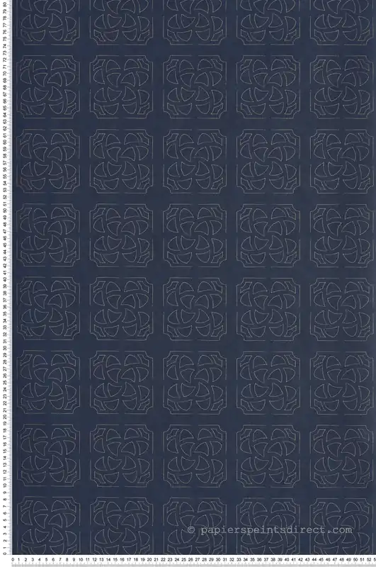 Acheter Direct Papier peint Mosaïque Hortus bleu encre - Botanica de Casadéco Réf. BOTA85936612