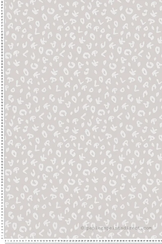 Papier peint Léopard Anna taupe clair - Karl Lagerfeld de Montecolino Réf. MC-37856-3 Authentique