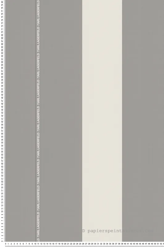 Acheter En Ligne Papier peint Rayures Joan gris et écru - Karl Lagerfeld de Montecolino Réf. MC-37848-5