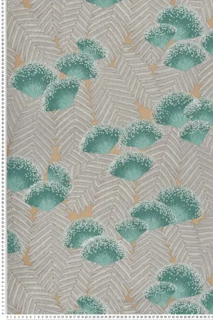 Prix Cassé Papier peint Nature Feuillages doré - Elodie 1838 Wallcoverings d‘Initiales Réf. INI-90713802