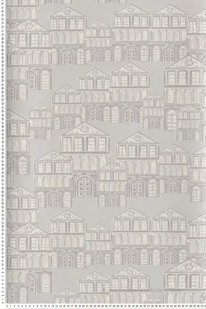 Papier peint Edifice Ville gris - Elodie 1838 Wallcoverings d‘Initiales Réf. INI-90713704 Dernière Chance