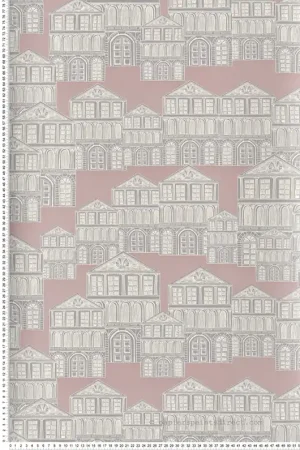 Nouvel Arrivage Papier peint Edifice Ville rose - Elodie 1838 Wallcoverings d‘Initiales Réf. INI-90713702