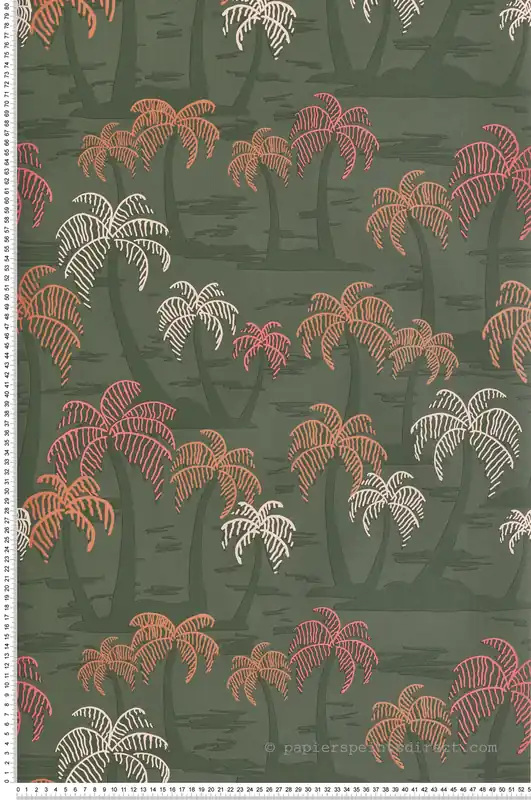 Papier peint Nature Palmier kaki - Bensimon 2 de Lutèce Réf. LTC-51200904 Commander Vite