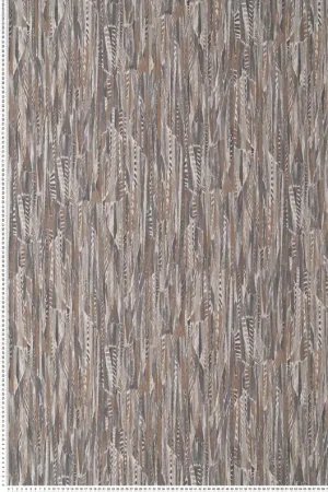 Papier peint Plume Lahna gris taupe - Le Velours de Casamance Réf. CAS-74654758 Certifié