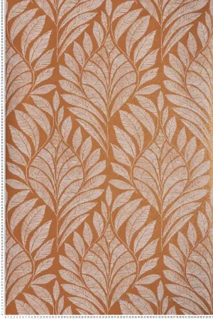 Papier peint Feuillage Gustav terre de sienne - Printemps Viennois de Casamance Réf. CAS-74770508 Jusqu'à Épuisement Des Stocks