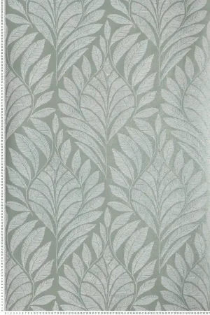 Papier peint Feuillage Gustav céladon - Printemps Viennois de Casamance Réf. CAS-74770202 Offre Exclusive