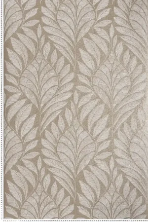 Livraison Express Papier peint Feuillage Gustav grège - Printemps Viennois de Casamance Réf. CAS-74770100