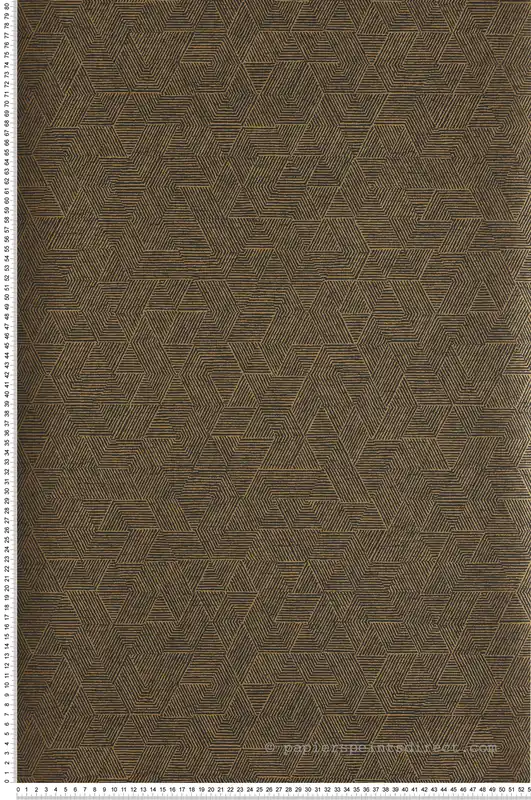 Prix Promo Papier peint Géométrique Josef carbone - Printemps Viennois de Casamance Réf. CAS-74812462