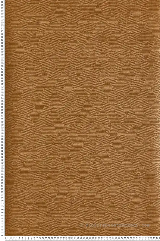Papier peint Géométrique Josef tabac - Printemps Viennois de Casamance Réf. CAS-74812156 Vente Flash