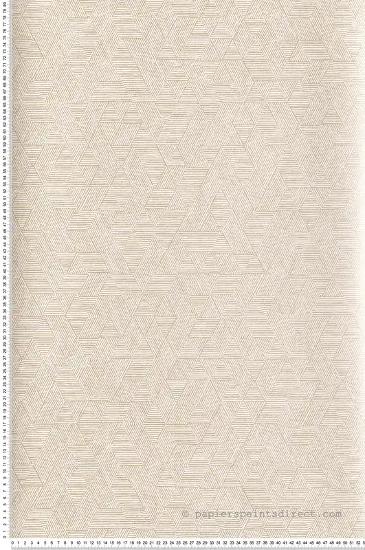Nouvel Arrivage Papier peint Géométrique Josef ivoire - Printemps Viennois de Casamance Réf. CAS-74811850