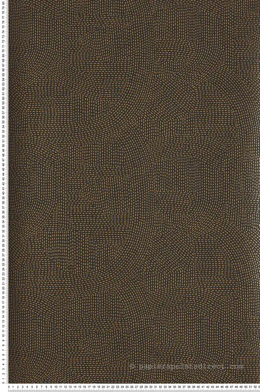 Papier peint Design Franz Carbone doré - Printemps Viennois de Casamance Réf. CAS-74791230 Prix Promo
