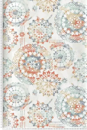 Certifié Papier peint adhésif Géométrique Bohemian menthe - Les Adhésifs de Lutèce Réf. LTC-RMK9126