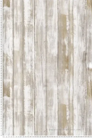 Papier peint adhésif Planche Bois Wood grège - Les Adhésifs de Lutèce Réf. LTC-RMK9050 Dernière Chance