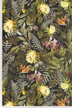 Papier peint adhésif Tropical Flower noir - Les Adhésifs de Lutèce Réf. LTC-RMK11450 Commander Vite