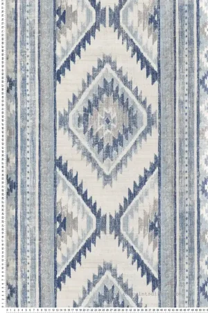 Livraison Express Papier peint adhésif Ethnique Tapis Graphique bleu - Les Adhésifs de Lutèce Réf. LTC-NW31800