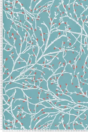 Commande En Gros Papier peint Branche Twiggy bleu - Folium de Osborne & Little Réf. OSB-W7339-06